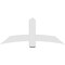 Ekena Millwork Bellingham Architectural Grade PVC Gable Bracket, 60"W x 25"H x 4"D x 6"F, 10/12 Pitch GBP060X25X0406BEL00 - alternate 5